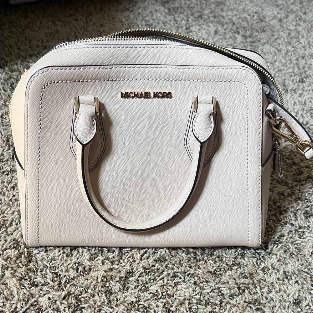 Michael Kors Beige Satchel Bag